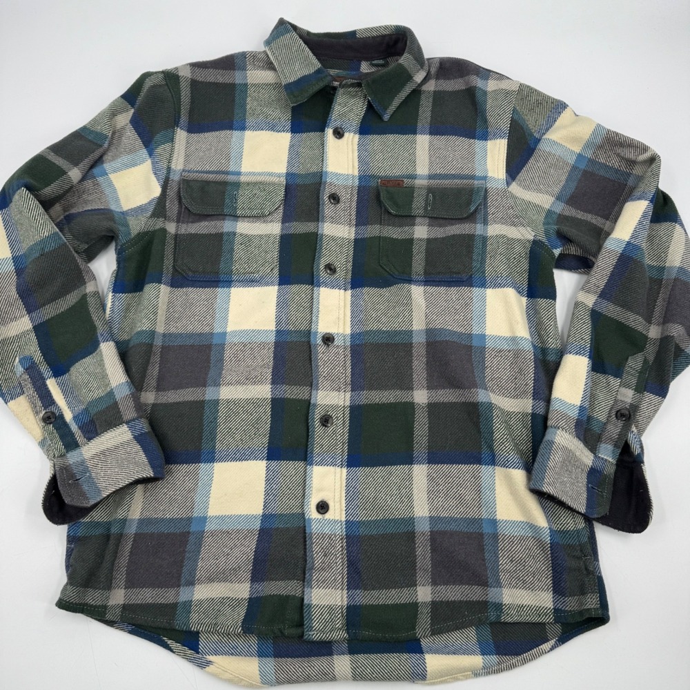 Orvis Mens Plaid‎ Flannel Shirt Size M Button Up Long Sleeve Classic Collection